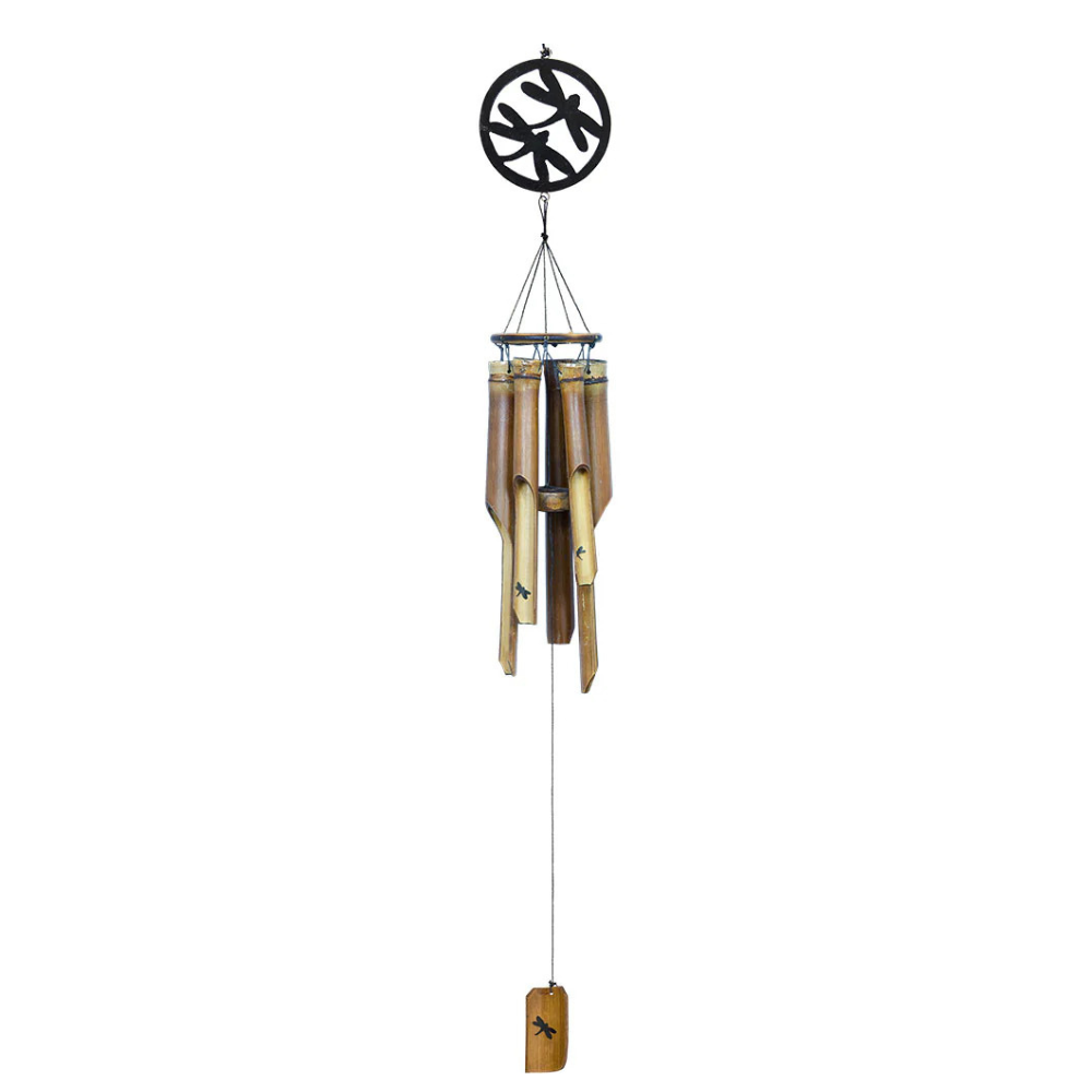 Bamboo Windchimes with Dragonfly
