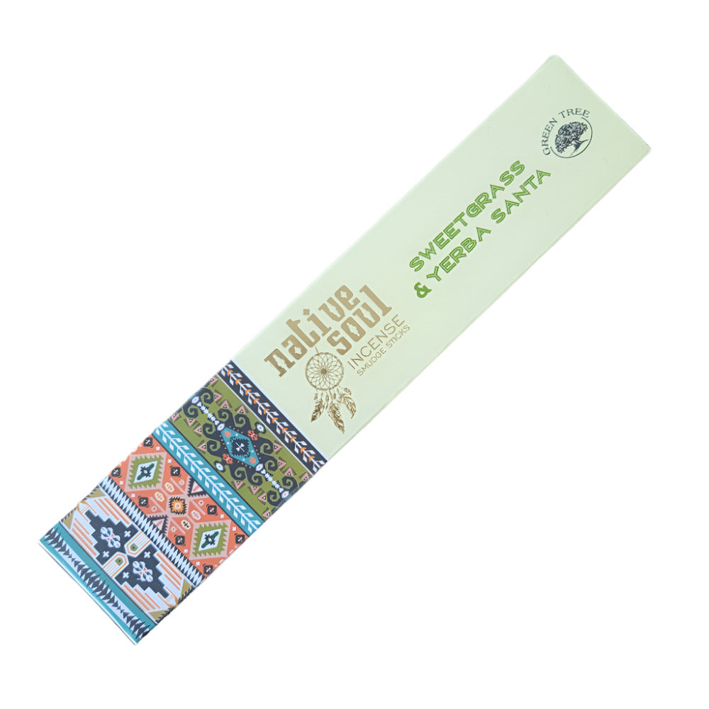 Sweetgrass & Yerba Santa Native Soul Incense Sticks 15g