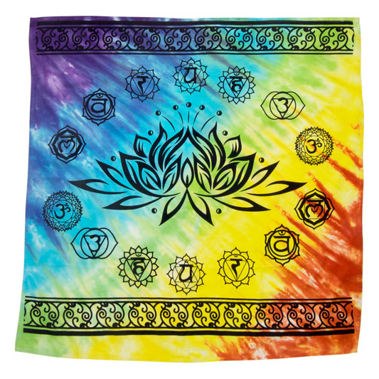 7 Chakra Lotus Altar Cloth
