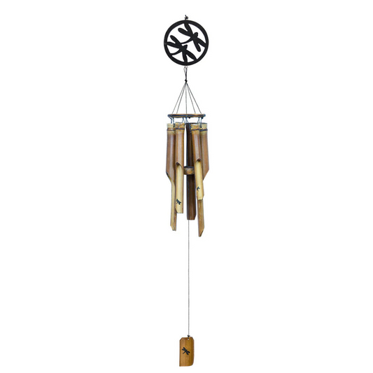 Bamboo Windchimes with Dragonfly
