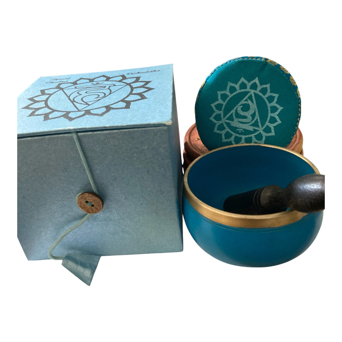 Throat Chakra Mini Singing Bowl (Blue)
