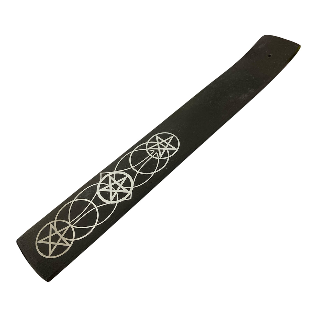 Wood Painted Pentacle Incense Holder