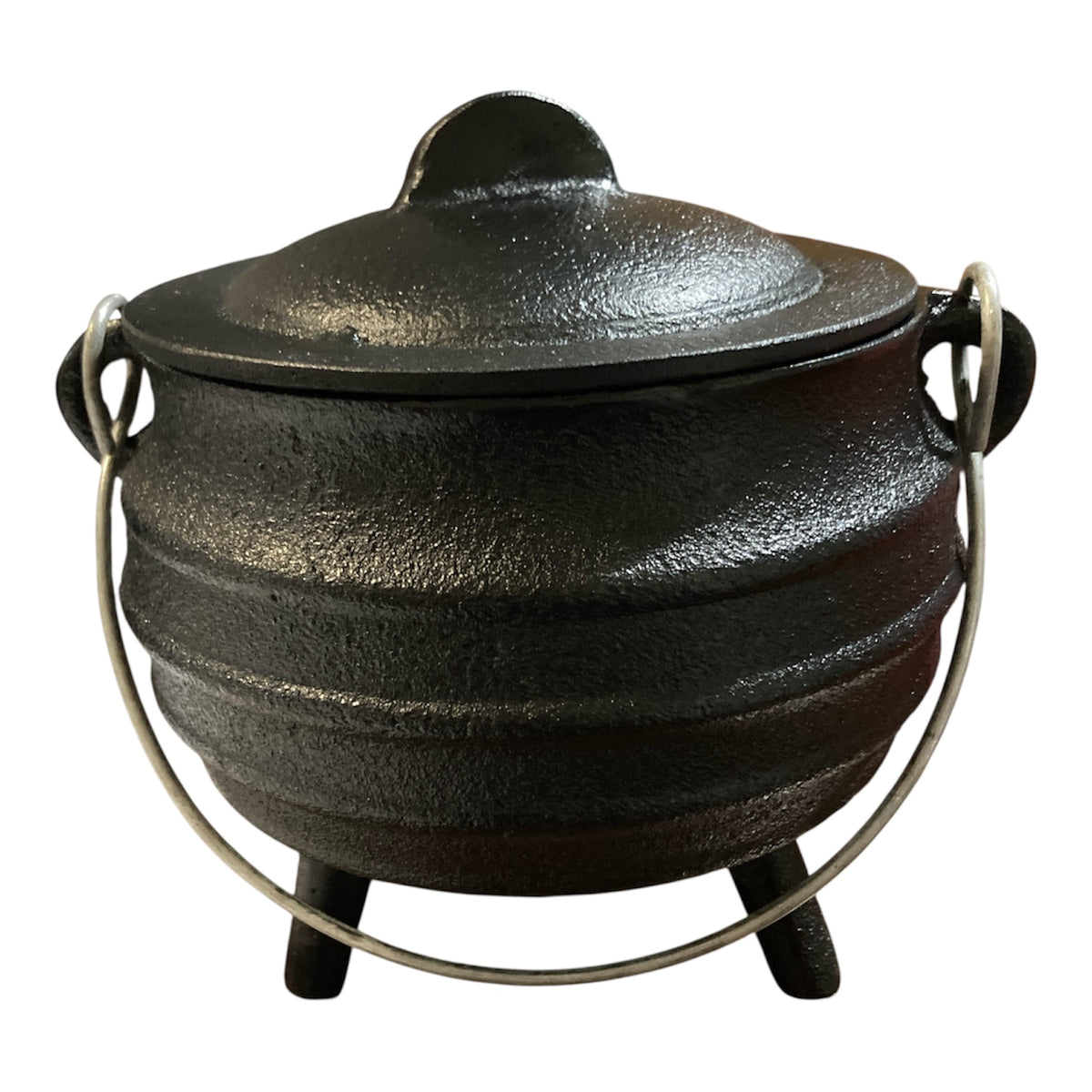 Cast Iron Cauldron Ribbed Medium