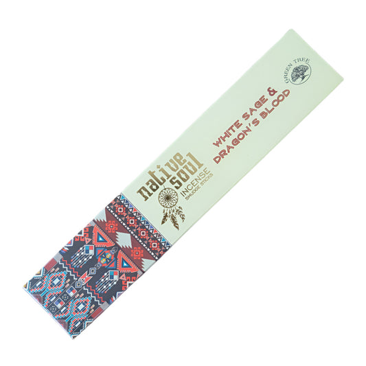 White Sage & Dragon's Blood Native Soul Incense Sticks 15g