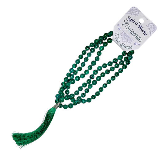 Malachite Mala Prayer Beads