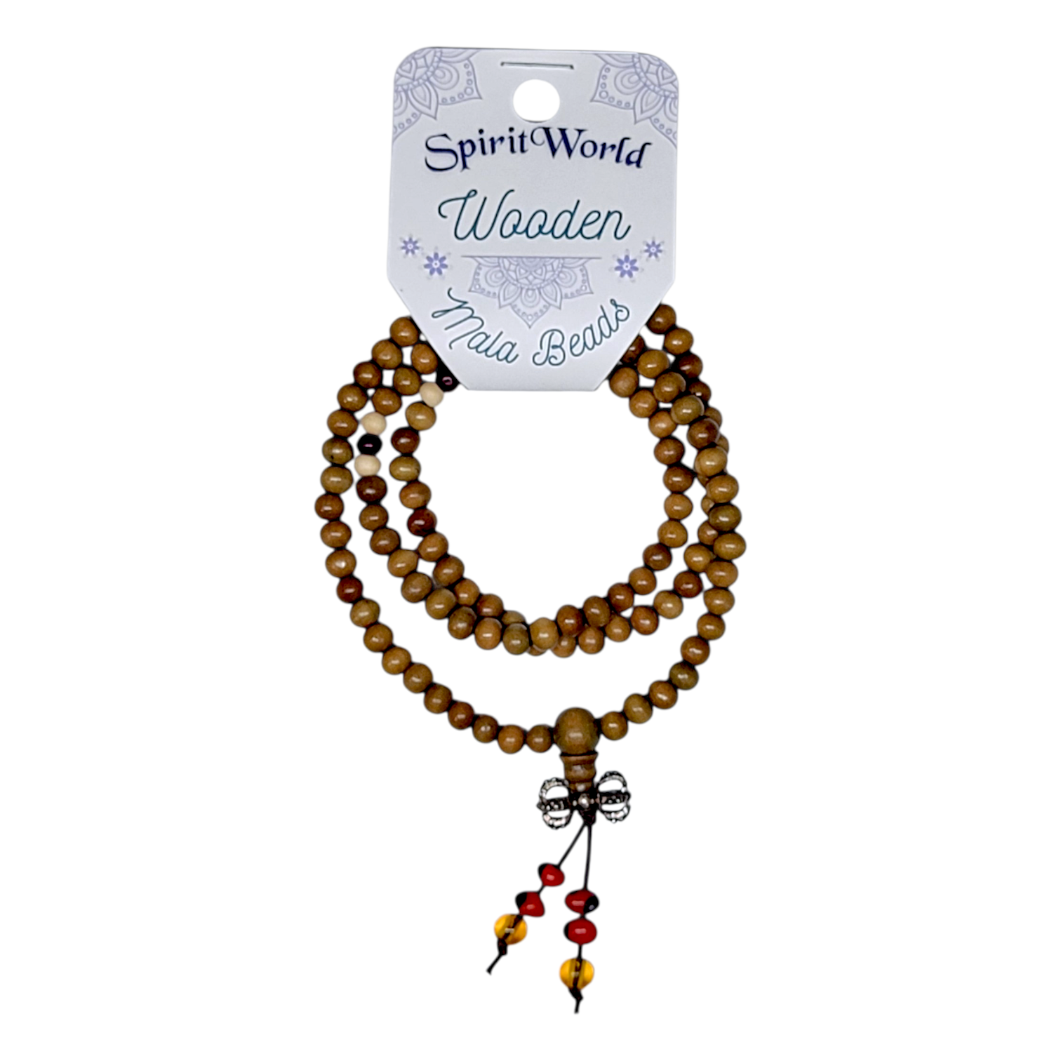 Wooden Mala Prayer Beads Bracelet