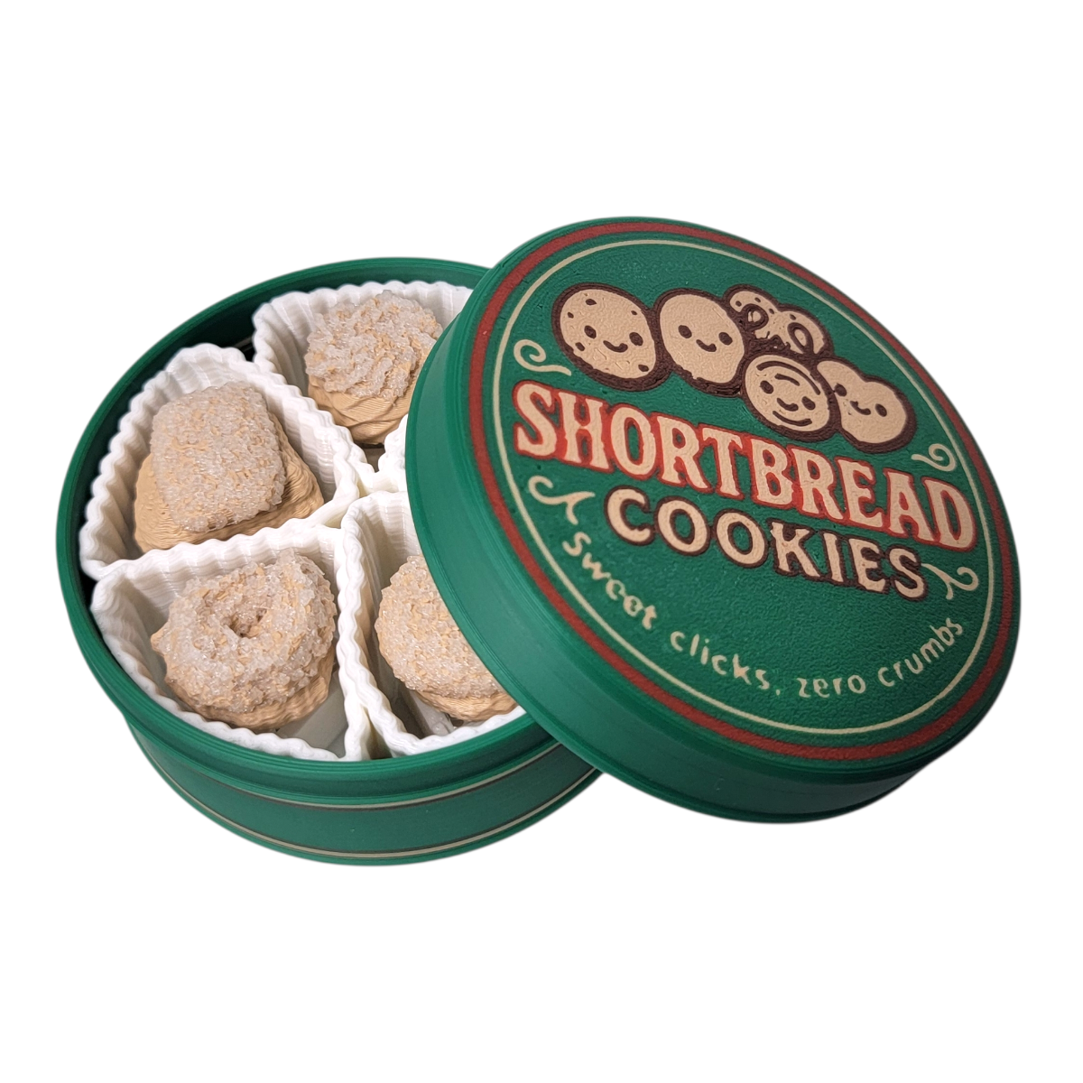 Shortbread Cookies Tin Multi-Clicker Fidget